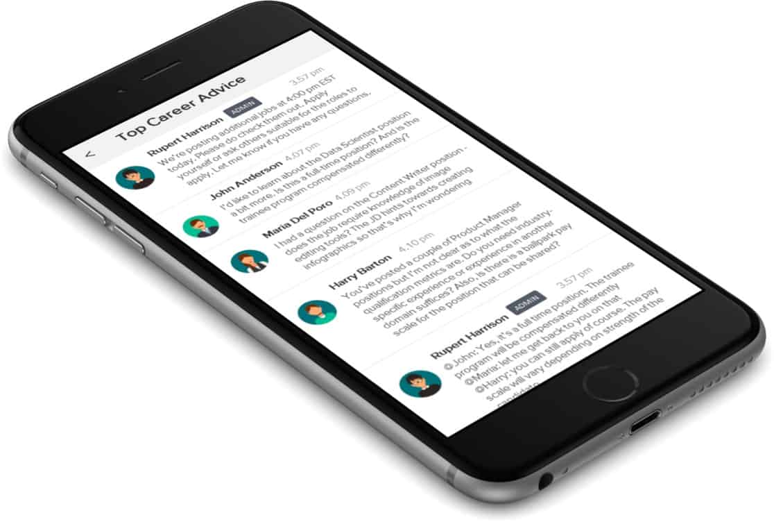 vFairs mobile mockup