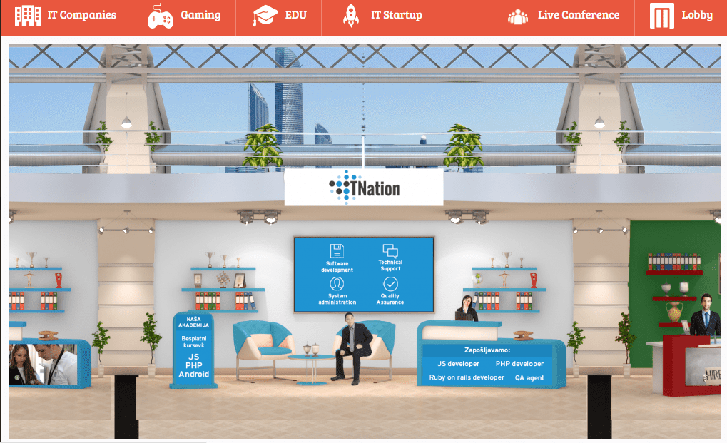 Virtual Event Layout
