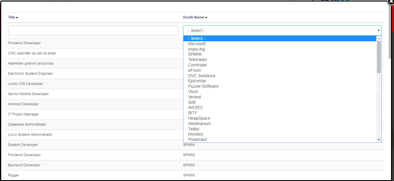Job Search Feature