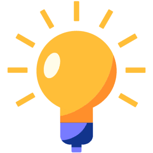 An animated bulb