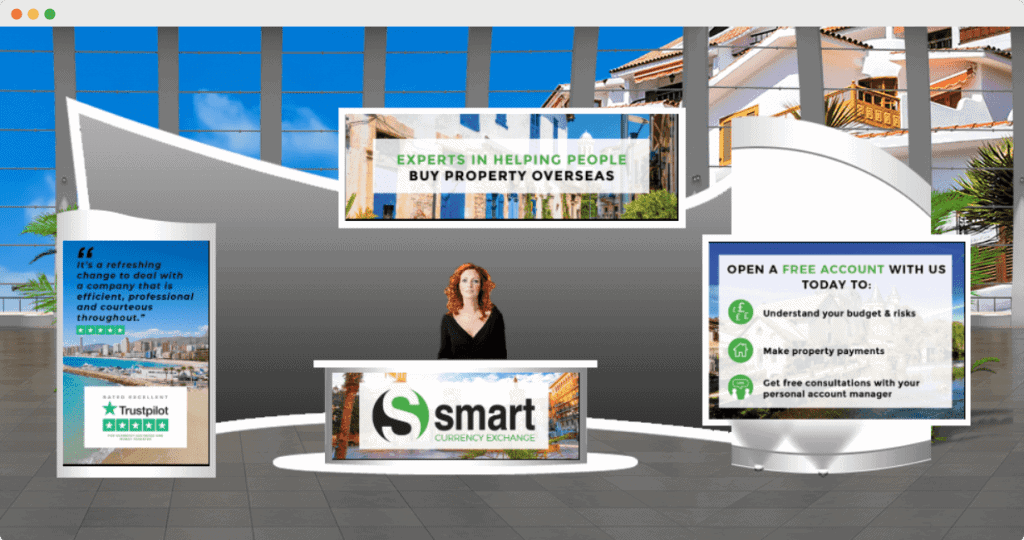 Virtual trade show booth at OCG's property show