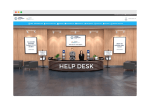 Virtual help desk in an online event