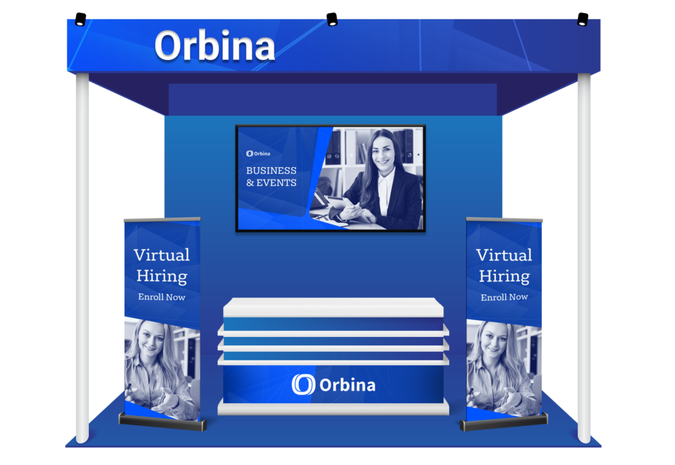 Branded sponsor virtual booth