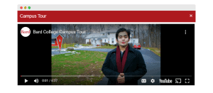 virtual open house campus tour video screenshot