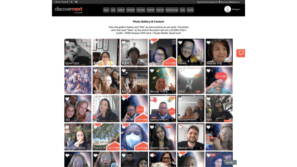Example of a sponsored photo booth
