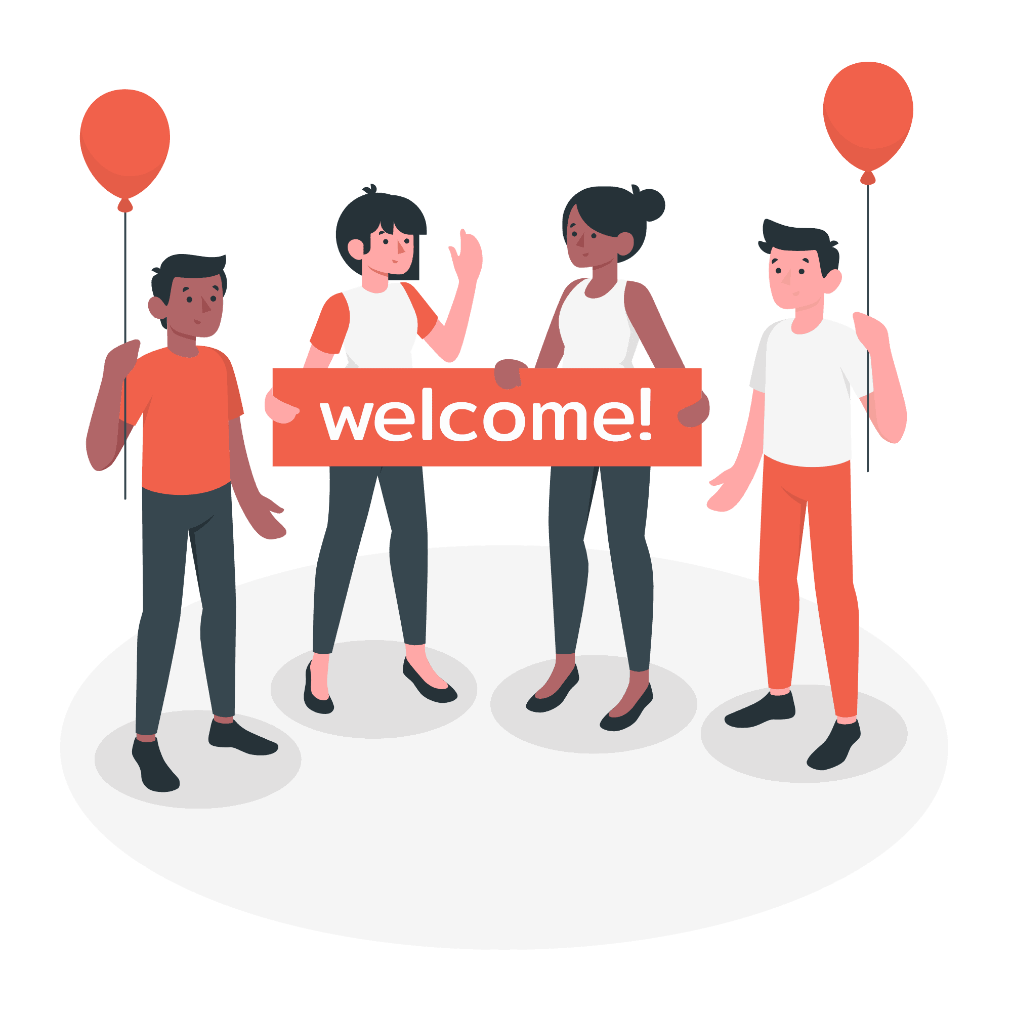 welcome to the event graphic