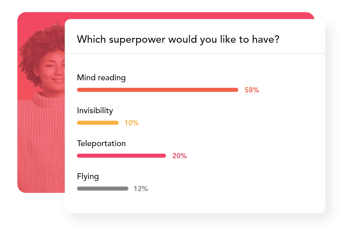 Polling at a webinar