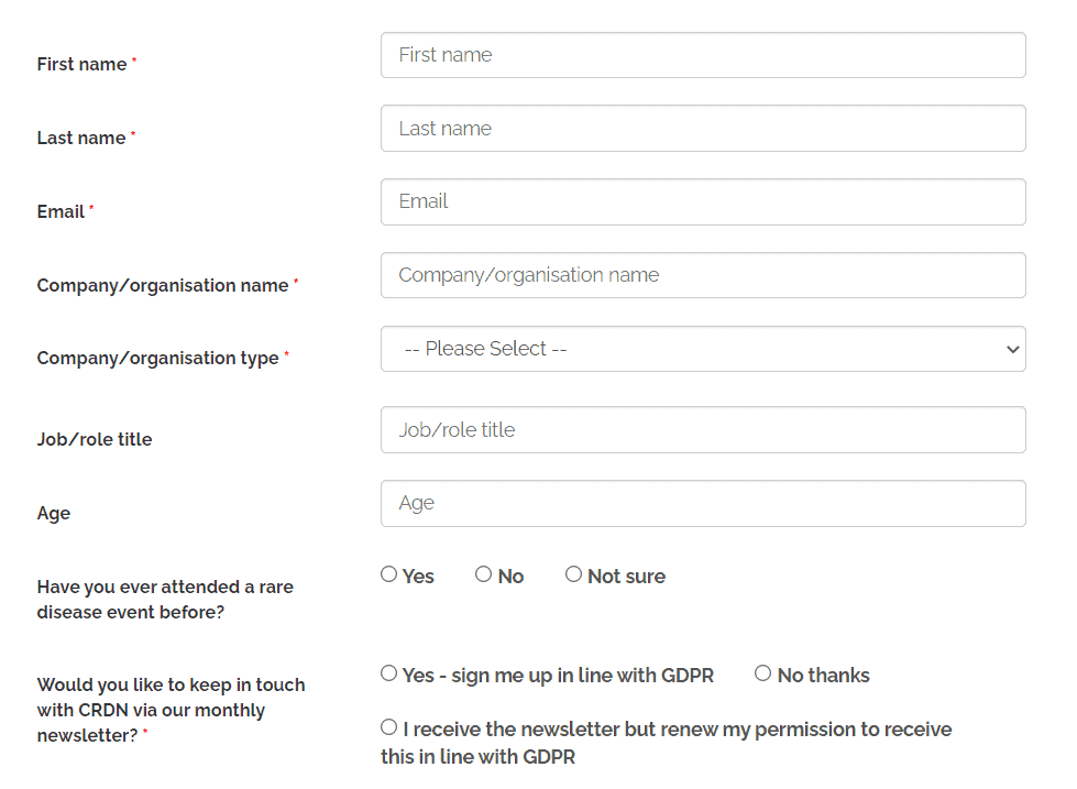 an image of the CRDN event registration form