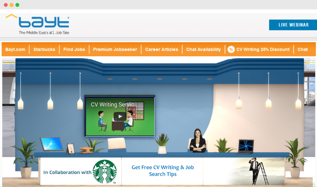 Starbucks virtual job clinic 