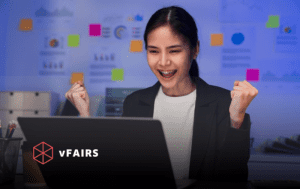 girl attending virtual employee wellness fair