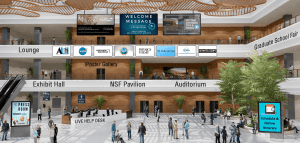 AAS virtual event lobby design