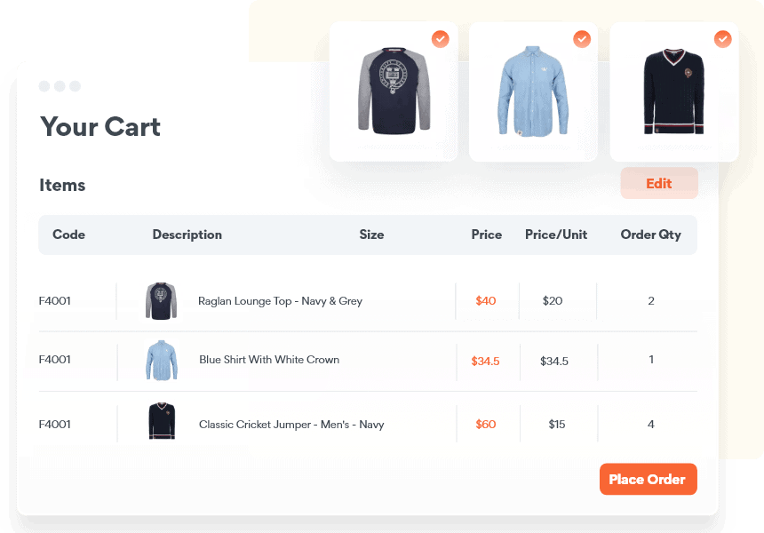 Collect Orders With Our Virtual Shopping Cart-min
