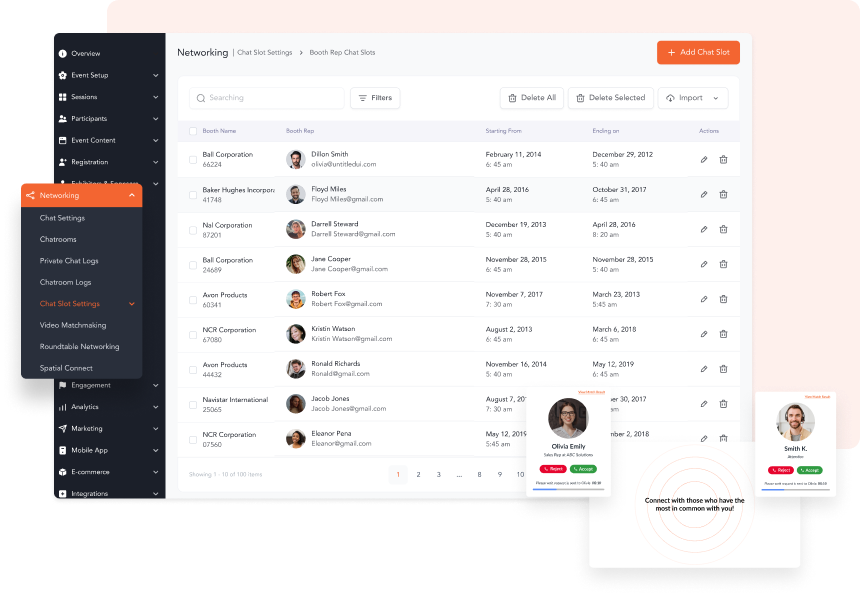 Connect Attendees with Hosted Buyer Meetings & Networking Tools.