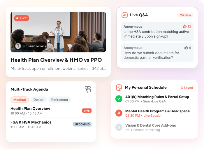 Keep Employees Engaged with Multi-Track Webinars