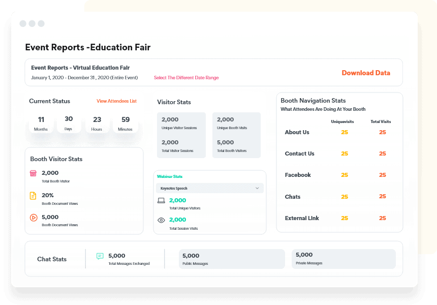 vFairs Feature Set