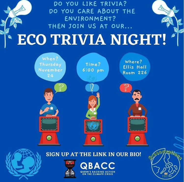 unicef insta post on eco trivia night