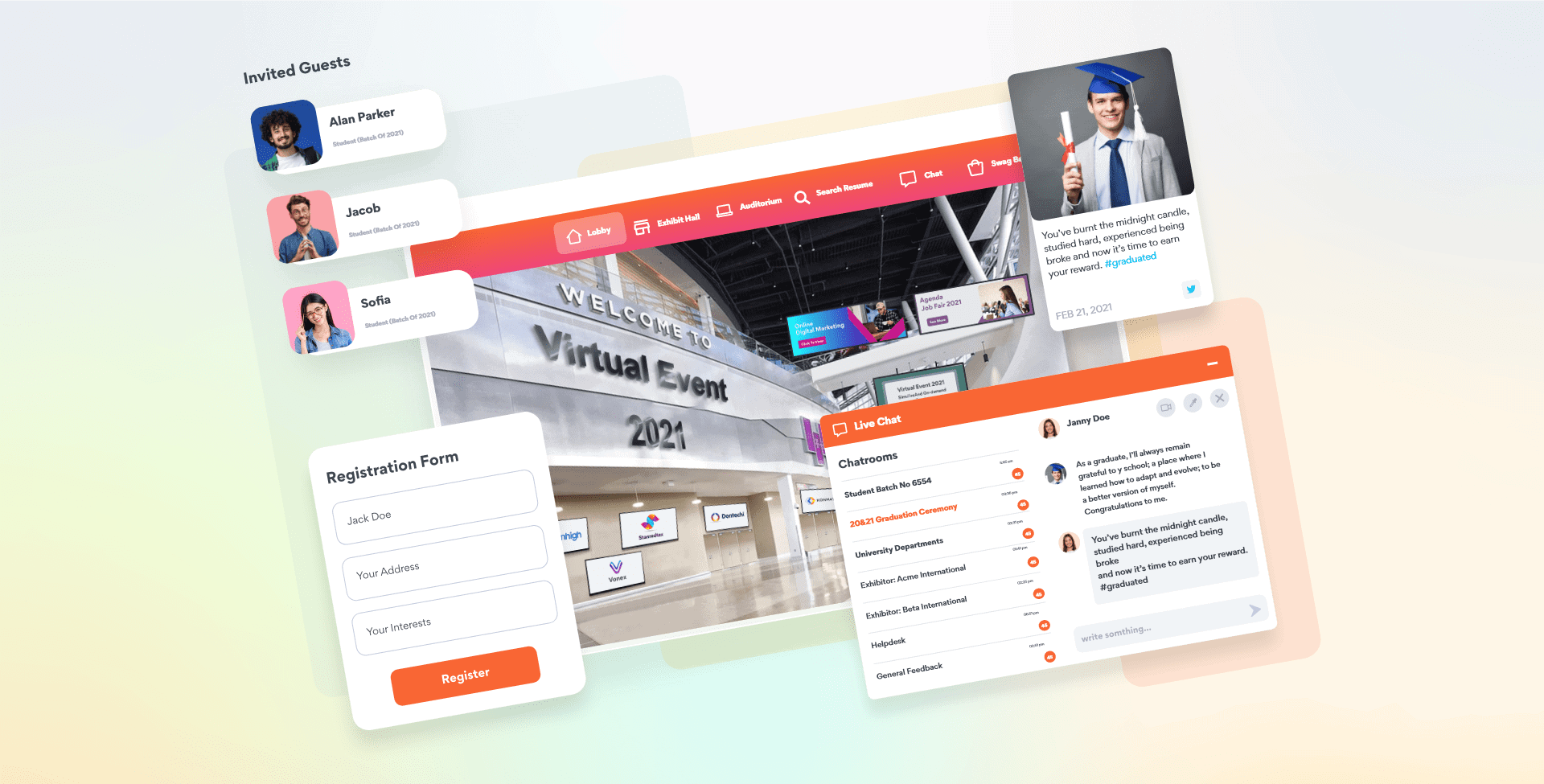 Simple Graduation Program Covers