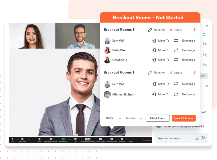 breakout rooms for virtual conference engagement 