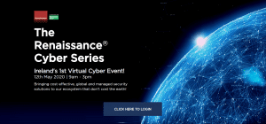 landing page hero banner for vFairs' renaissance cyber series