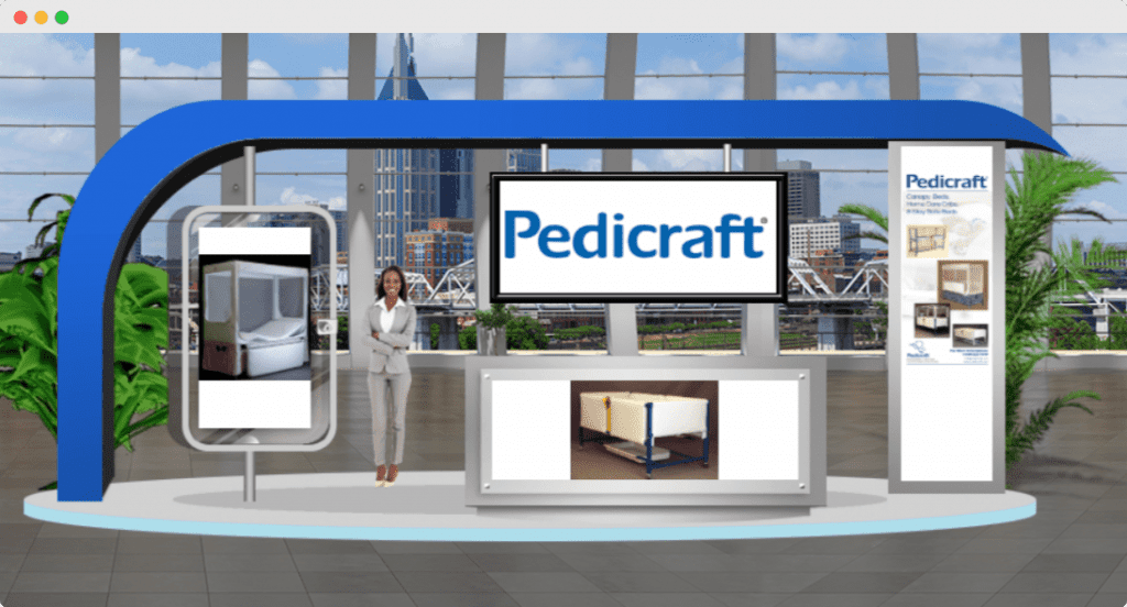 an image of the pedicraft booth at the nlc virtual conference