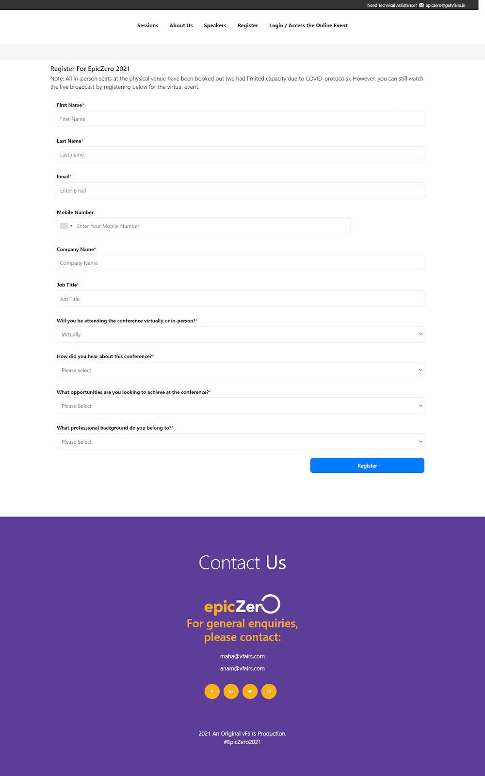 hosting hybrid events registration 