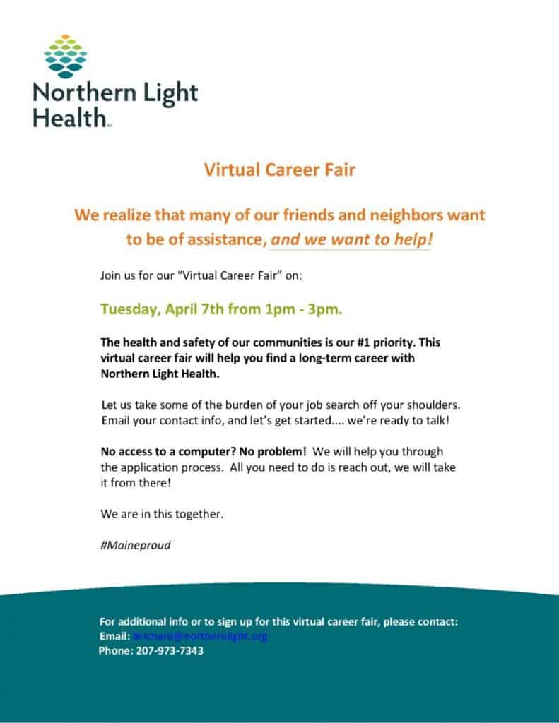 email marketing example for virtual career fairs