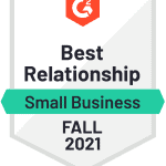 G2 Fall 2021 Best Relationship for virtual events 