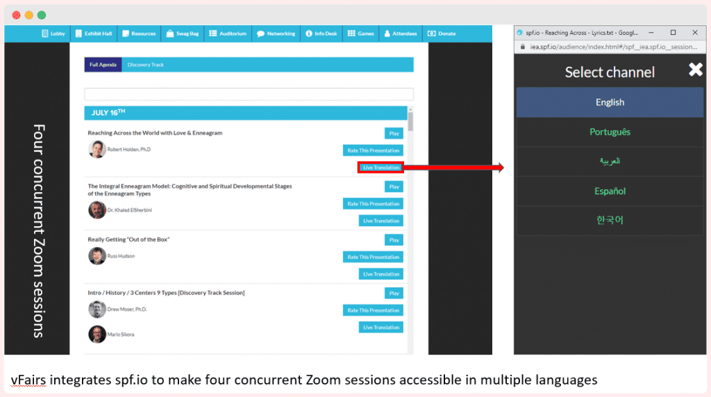 image of spf.io concurrent zoom sessions