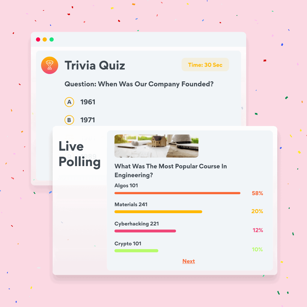 trivia and quizzes at virtual events