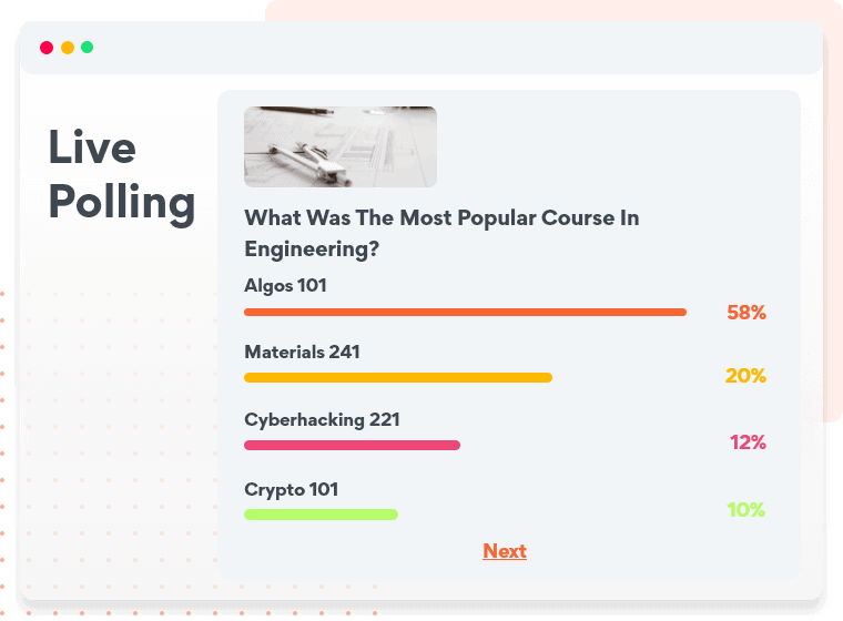 virtual polls for engagement in events