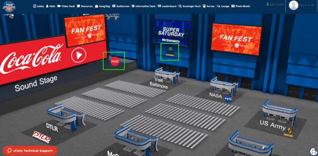 scavenger hunt at a vfairs virtual event