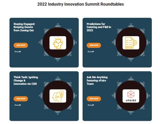 Virtual roundtables on different topics 