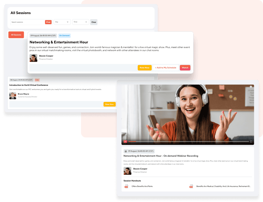 vFairs webinar feature