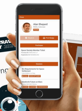 Touchless check-in through mobile app