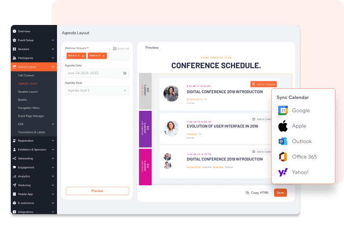 Enable Attendees To Plan Ahead W