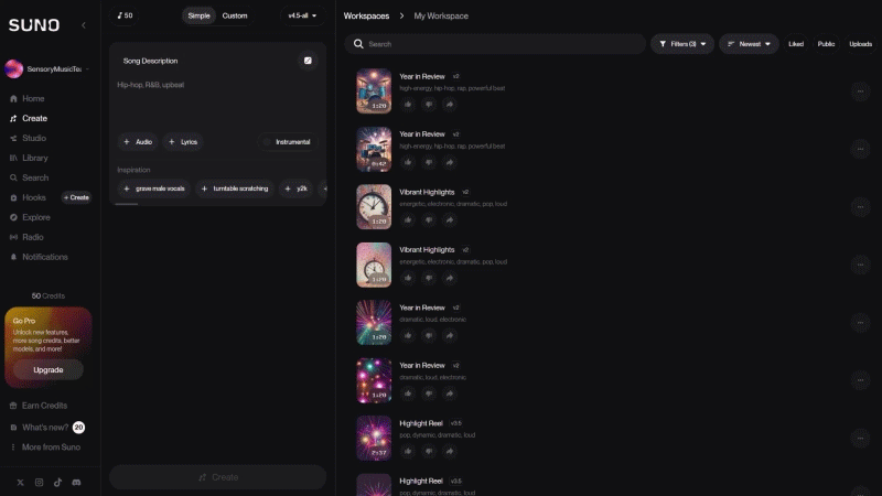 Original music generated by AI
