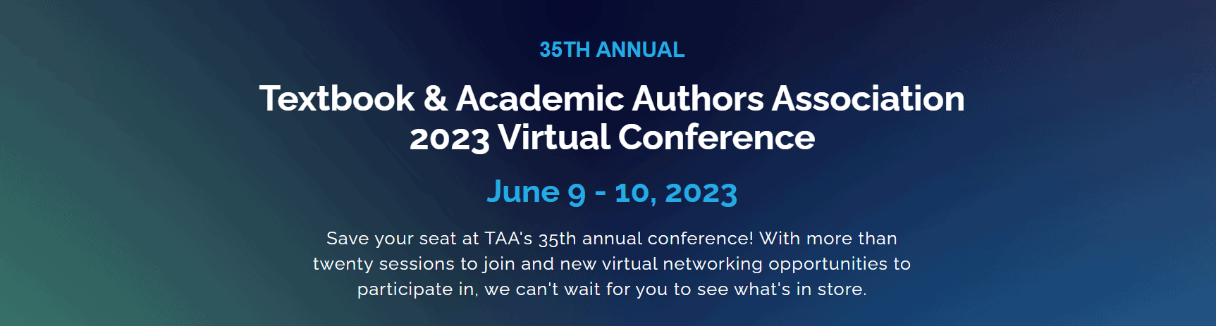 Annual Textbook & Academic Authoring Conference