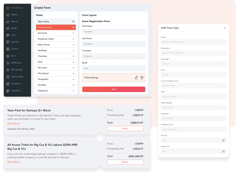 Build branded ticketing pages with ease