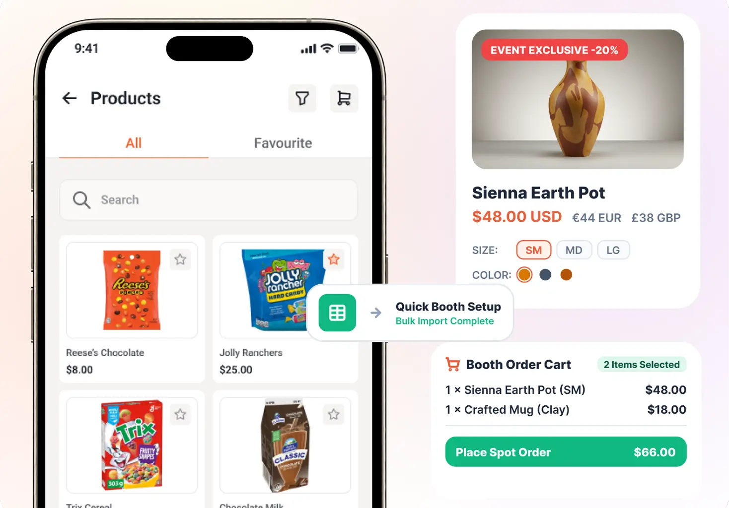 Let Attendees Browse Booths and Order Products on the Spot