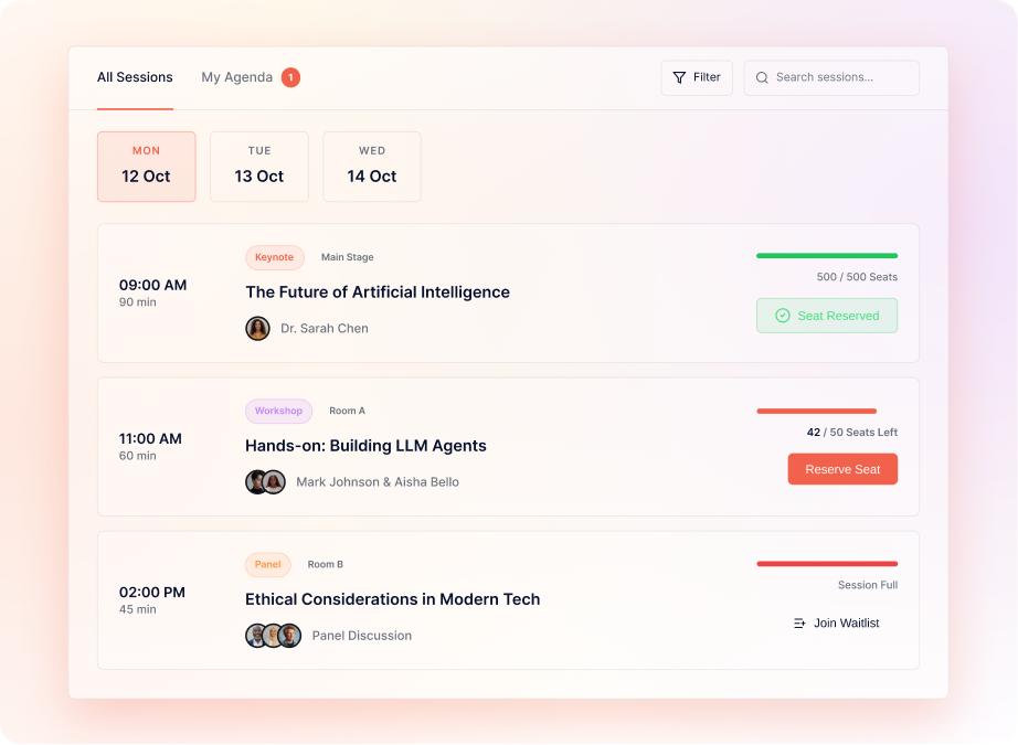 Let-Attendees-Pick-Specific-Sessions-Reserve-Their-Seats