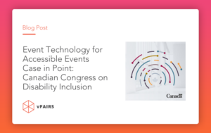 blog post titled event technology for accessible events case in point Canadian Congress of Diversity and Inclusion
