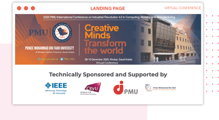 an image showing sponsored Logo Placement on the event Landing Page