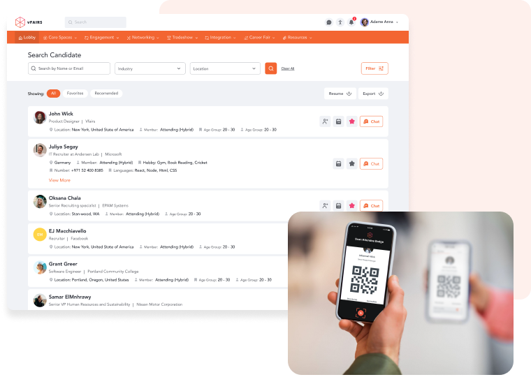 Collect profiles for student recruits and simplify follow-up.