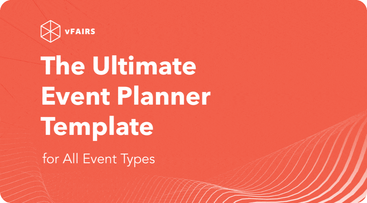 Gif showing how the vFairs event planning template looks like
