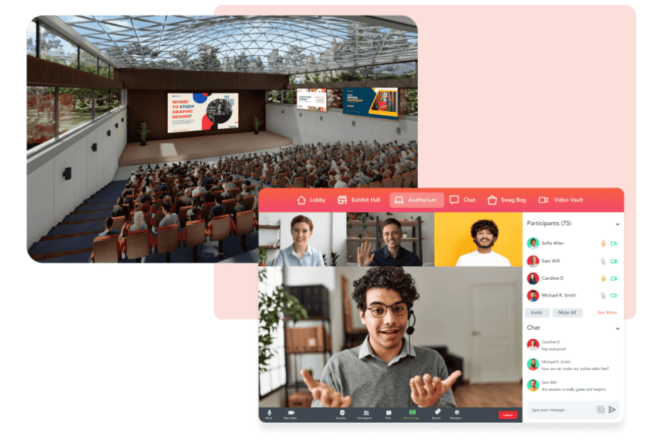 webinars in a virtual event