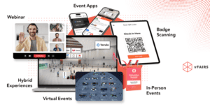 hybrid event features with vfairs event management platform 
