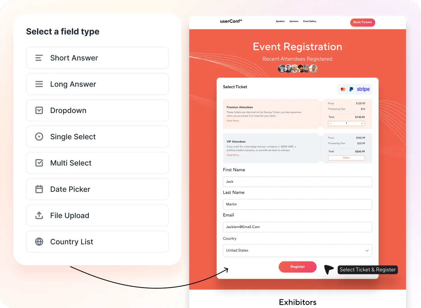 Customize Registration & Ticketing Flows to Match Your Conference Needs.