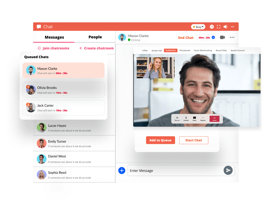 Enable Real-Time Conversations Between Students And Recruiters, Onsite or Online.-min