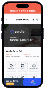vfairs mobile event app offliine mode
