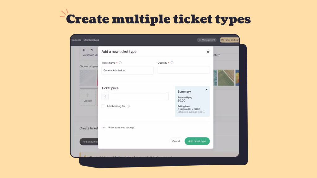 Ticket Tailor registration software